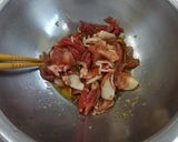 豚小間と菊芋の生姜焼き風ピザ作り方2写真