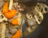 豚肉とレンコンの具沢山な含め煮作り方10写真