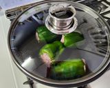 夏の夕飯！豚ひき肉とピーマンだけの肉詰め作り方6写真