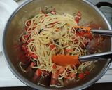 しらすとトマト、大葉の和風スパゲッティ作り方4写真