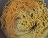 グリーンアスパラの釜玉バター醤油パスタ作り方8写真