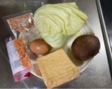 厚揚げとキャベツの卵とじ✨作り方1写真