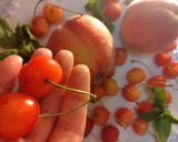 Cherry and Peach mousse作り方2写真