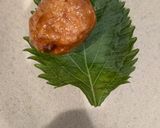 減塩 大葉とチーズ肉玉の包み揚げ作り方3写真