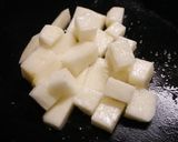 簡単！鮭長芋☆鮭にんにく辣油作り方1写真