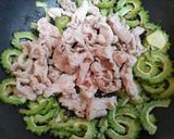 夏バテ！簡単夏の夕飯ゴーヤ豚こま生姜焼き弁当主菜作り方6写真