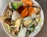 お一人様味噌トマト味根菜たっぷり野菜炒め作り方12写真
