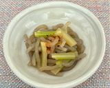 セロリと糸こんにゃくの辛子醤油和え作り方5写真