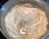 胡麻油香る！水菜と塩昆布のぶっかけうどん作り方2写真