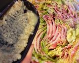 4毒なし　フライパン白菜豚肉ミルフィーユ作り方4写真