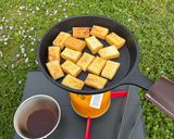 厚揚げの韓国風ねぎマヨ焼き作り方5写真
