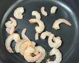 ★ワンパン★エビとほうれん草クリームスパ作り方3写真