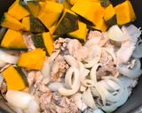 めんつゆで！かぼちゃと厚揚げの豚肉炒め作り方8写真