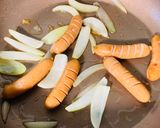 簡単！朝食にもふんわり卵とウインナー玉葱作り方1写真