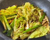 【1人分】にんにく味噌野菜炒めと焼飯作り方4写真