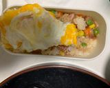 レンジ簡単洋風梅焼き鶏味オムライス弁当作り方15写真