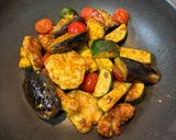 【簡単夕食】柔らか鶏胸肉と夏野菜のカレー炒め作り方5写真