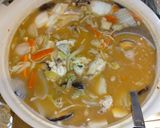 鱈と白子の野菜たっぷり味噌スープ作り方4写真