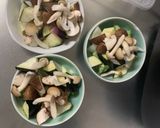 肉無チクワクリーミー洋風坦々麺味野菜炒め作り方10写真