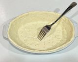耐熱皿で簡単！ポテトとトマトのキッシュ作り方1写真