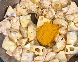 鶏肉とれんこんの簡単醤油麹カレー煮作り方5写真