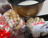 炊飯器DE簡単舞茸とシメジの炊き込みご飯作り方1写真