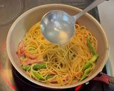 アスパラとベーコンのペペロンチーノ♪作り方6写真