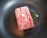 簡単今日の夕飯！小松菜木耳もやし挽肉炒め作り方3写真
