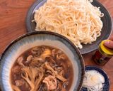 簡単！豚バラ舞茸つけ汁うどんorそば作り方6写真