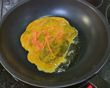 とろろ昆布と紅しょうがを玉子焼きに入れて作り方5写真
