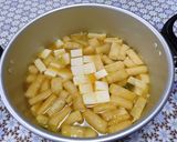 坊ちゃんかぼちゃ♪キャベツ油あげのお味噌汁🎃✨作り方5写真