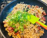 1食約100円もち麦のガーリックライス作り方4写真