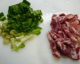 簡単！豚小松菜の粒マスタードソテー作り方1写真