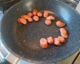 卵とソーセージのキャベツ炒め作り方3写真
