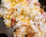 ランチに！ワンパンこんがりカルボごはん作り方8写真