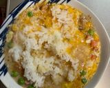 レンジ簡単洋風梅キムチ麻婆味炒飯弁当作り方9写真