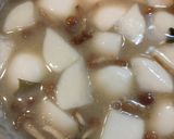 カブとなめこの味噌汁作り方13写真