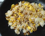 減塩、卵と納豆のチャーハン作り方3写真