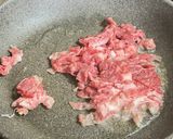 牛肉オイスター炒めの揚げ春雨レタス包み作り方4写真