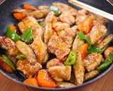 行列の☆とろとろ甘酢の甘辛鶏ごぼう定食🤩作り方6写真