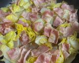 ベーコンと大根白菜の重ね蒸し作り方4写真