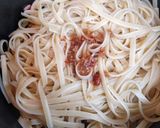 簡単ランチ！タケノコとイカのパスタ作り方7写真