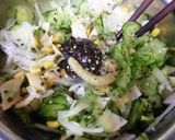 キュウリとイカ薫製のワサビ味噌和え作り方4写真