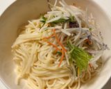 鯖と大根サラダのおろしだし醤油うどん作り方3写真