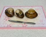 ホッキ貝の刺身（下処理方法）作り方1写真