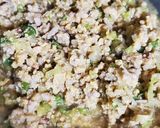 味噌風味★卵入りネギそぼろ丼作り方6写真