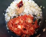 寒い日今日の夕飯！白菜厚揚韓国風キムチ鍋作り方7写真