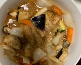 ゴロゴロ野菜と魚肉のキムチレモン味炒煮風作り方16写真
