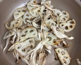 焼き蓮根ときのこのレモンツナマリネ作り方3写真
