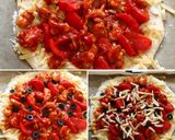 【BBQホットチキンピザ】一味でピリ辛作り方5写真